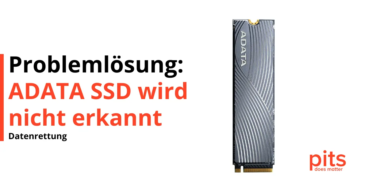 ADATA SSD wird nicht erkannt